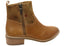 Comfortiva Carter Womens Wide Fit Comfortable Leather Ankle Boots