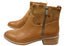 Comfortiva Carter Womens Wide Fit Comfortable Leather Ankle Boots