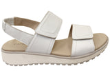 Caprice Adelina Womens Comfortable Wide Fit Leather Adjustable Sandals