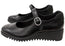 Comfortiva Debbie Womens Leather Wide Fit Wedge Mary Jane Shoes