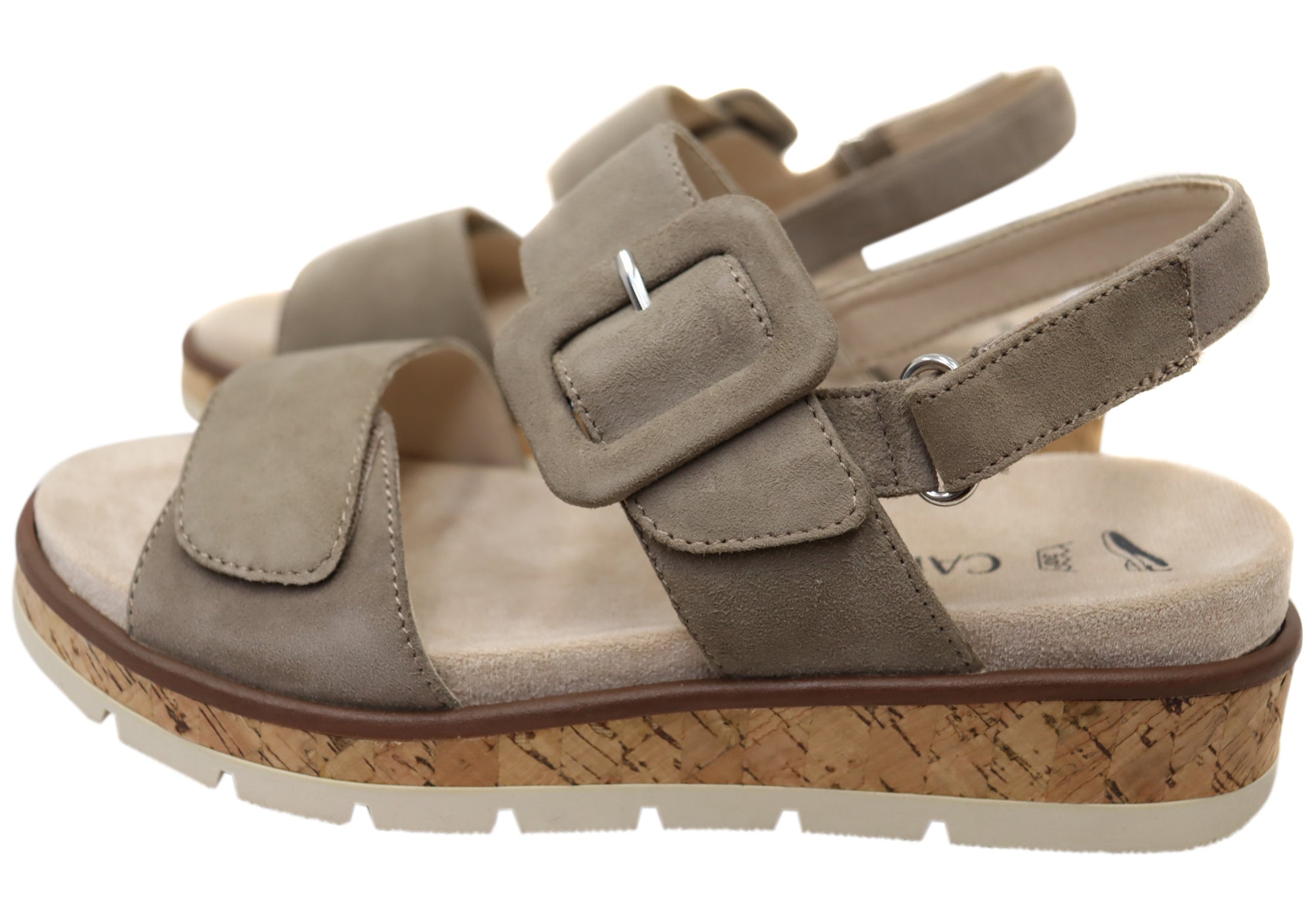 Caprice Arlia Womens Comfortable Wide Fit Leather Adjustable Sandals