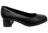 Comfortiva Peach Womens Comfort Footbed Wide Fit Leather Court Shoes