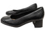 Comfortiva Peach Womens Comfort Footbed Wide Fit Leather Court Shoes
