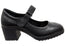Comfortiva Hayes Womens Leather Wide Fit Mid Heel Mary Jane Shoes