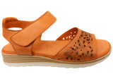 Cabello Comfort Erica Womens Comfortable European Leather Sandals