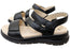 Caprice Angie Womens Comfortable Wide Fit Leather Adjustable Sandals