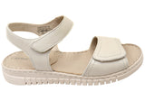 Caprice Ashley Womens Comfortable Wide Fit Leather Adjustable Sandals