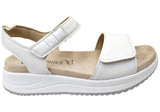 Caprice Jane Womens Comfortable Wide Fit Leather Adjustable Sandals