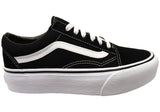 Vans Womens Comfortable Old Skool Platform Lace Up Sneakers