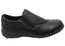 Natural Comfort Deja Comfortable Slip On Black Leather Shoes