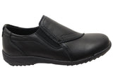 Natural Comfort Deja Comfortable Slip On Black Leather Shoes
