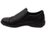 Natural Comfort Deja Comfortable Slip On Black Leather Shoes