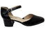 Caprice Belener Womens Comfortable Wide Fit Leather Mid Heel Pumps
