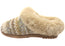 Dearfoams Womens Comfortable Hannah Festive Knit Clog Slippers