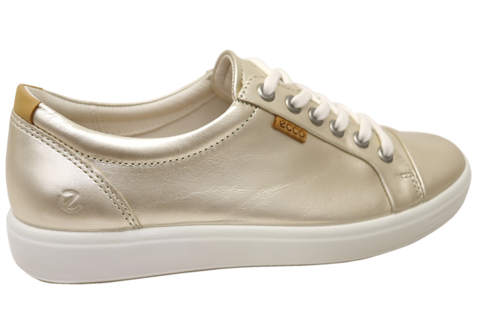 ECCO Womens Soft 7 Comfortable Leather Casual Lace Up Sneakers Shoes
