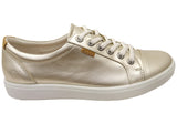 ECCO Womens Soft 7 Comfortable Leather Casual Lace Up Sneakers Shoes