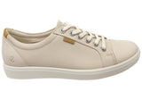 ECCO Womens Soft 7 Comfortable Leather Casual Lace Up Sneakers Shoes