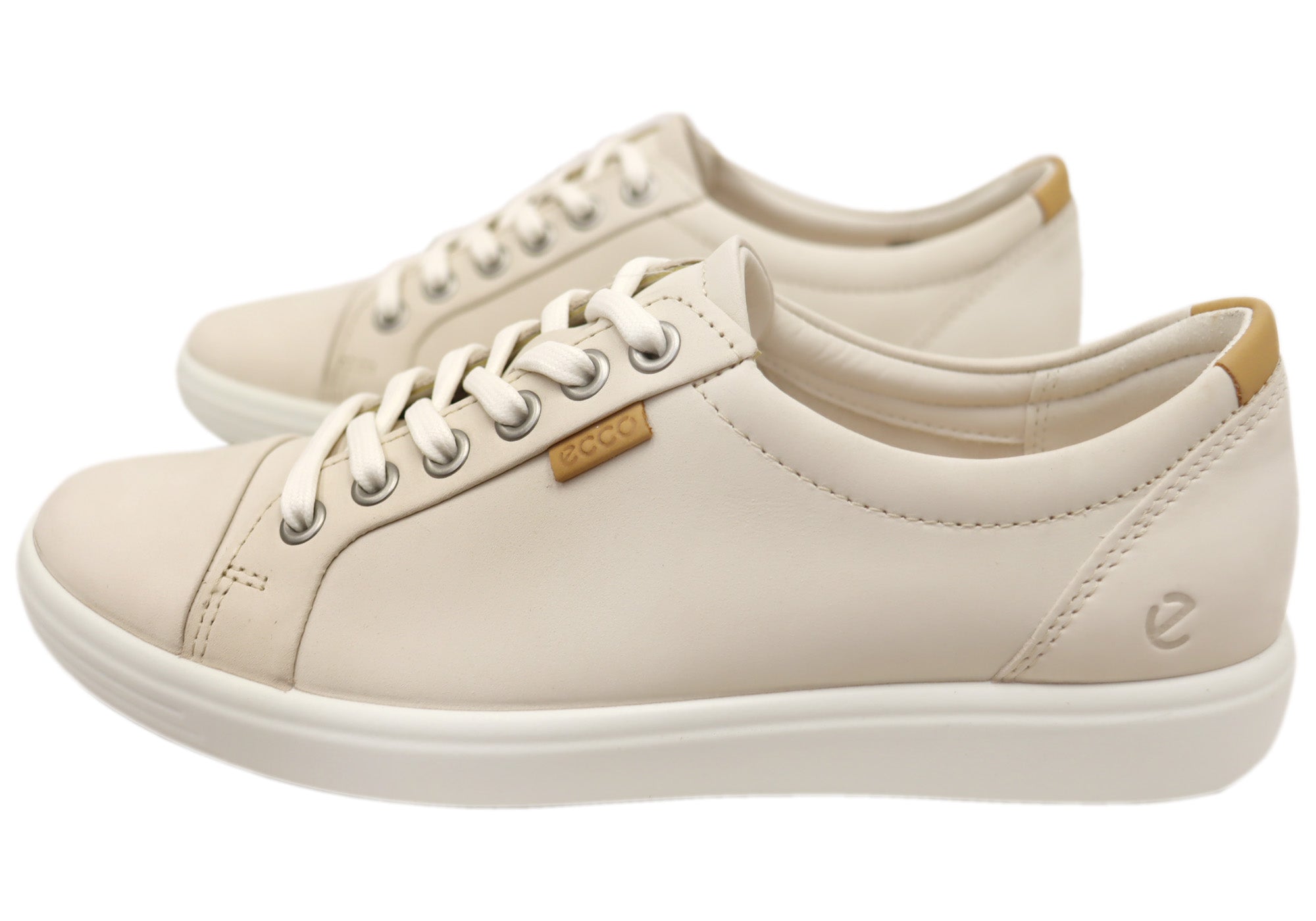ECCO Womens Soft 7 Comfortable Leather Casual Lace Up Sneakers Shoes
