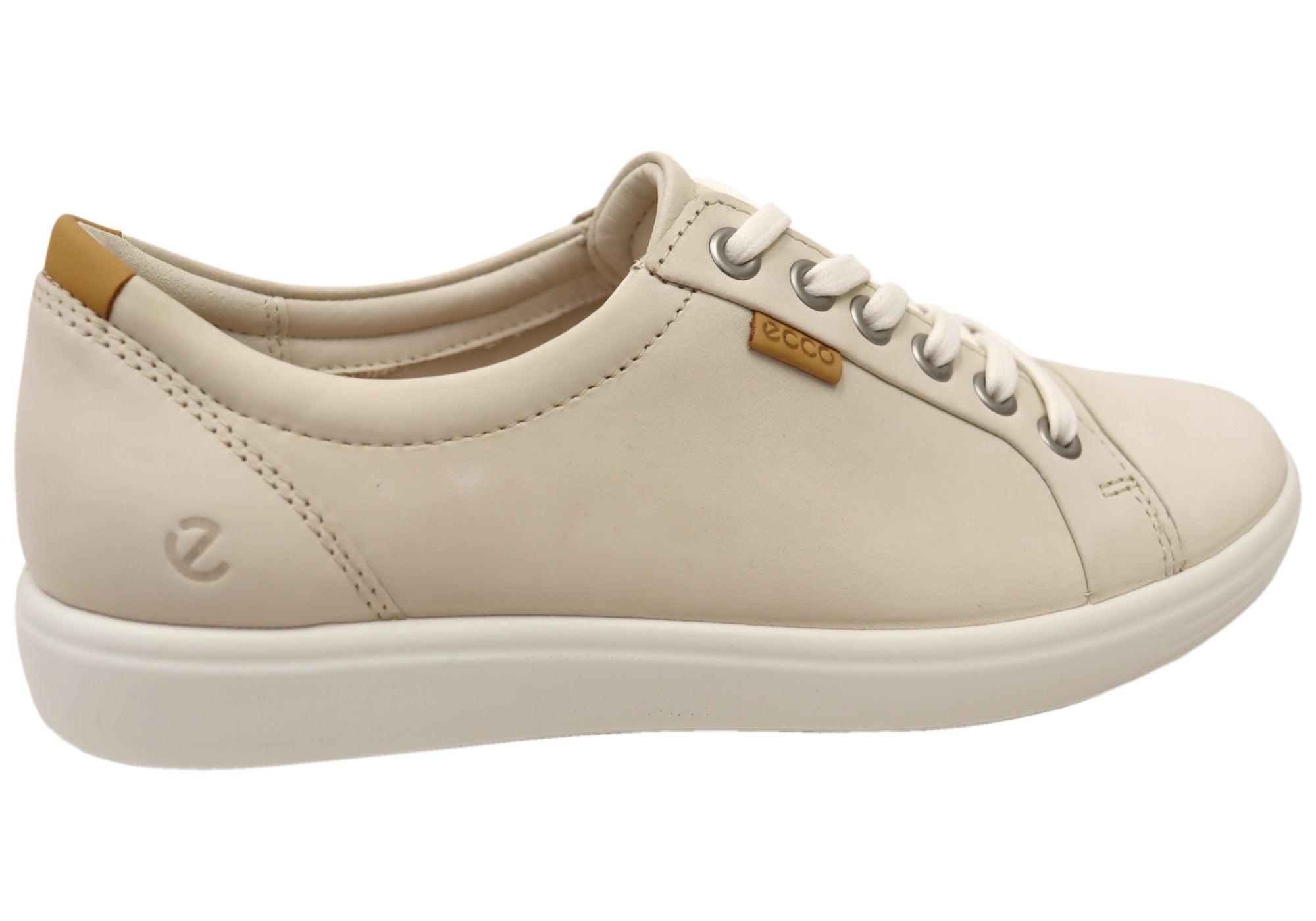 ECCO Womens Soft 7 Comfortable Leather Casual Lace Up Sneakers Shoes