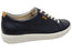 ECCO Womens Soft 7 Comfortable Leather Casual Lace Up Sneakers Shoes