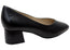 Caprice Drucilia Womens Comfortable Wide Fit Leather Mid Heel Pumps