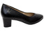 Caprice Dani Womens Comfortable Wide Fit Leather Mid Heel Pumps