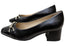 Caprice Donnar Womens Comfortable Wide Fit Leather Mid Heel Pumps