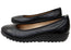 Caprice Dennie Womens Comfortable Wide Fit Leather Ballet Flats Shoes