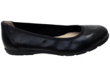 Caprice Denisa Womens Comfortable Wide Fit Leather Ballet Flats Shoes