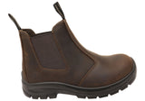 Skechers Mens Comfortable Composite Toe Leather Work Chelsea Boots