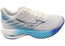 Mizuno Womens Wave Rider 28 Comfortable Running Shoes White Blue