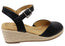 Scholl Orthaheel Mona Womens Comfortable Wedge Espadrille Shoes