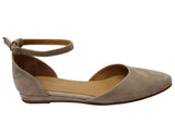 Tamaris Adelina Womens Comfort Pointed Toe Suede Leather Shoes Flats