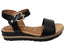 Tamaris Dinah Womens Comfortable Leather Low Wedge Sandals