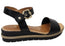 Tamaris Dinah Womens Comfortable Leather Low Wedge Sandals