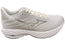 Mizuno Mens Wave Rider 28 Running Shoes White Ultimate Gray