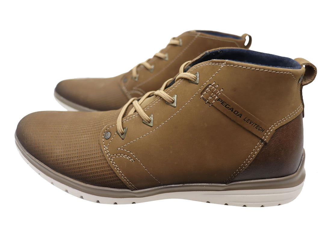 Pegada Jetta Mens Comfortable Leather Boots Brand House Direct