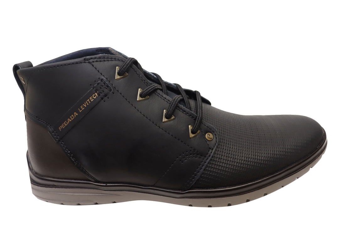 Pegada Jetta Mens Comfortable Leather Boots Brand House Direct