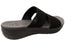 Jana Annetta Womens Wide Fit Slide Sandals With Comfortable Footbed