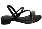 Dakota Melanie Womens Brazilian Low Heel Sandals With Comfort Footbed