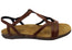 Naot Dorith Womens Comfort Cushioned Supportive Flat Leather Sandals