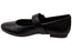 Tamaris Bianka Womens Comfortable Black Leather Mary Jane Shoes