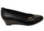 Tamaris Alice Womens Comfortable Black Leather Wedge Shoes