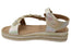 Grosby Farrah Kids Girls Comfortable Sandals White Shimmer