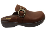 Alegria Osmosis Womens Comfortable Leather Backless Slip On Clogs