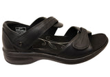 Revere Geneva Womens Comfortable Leather Wide Width Sandals