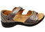 Revere Geneva Womens Comfortable Leather Wide Width Sandals