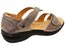Revere Geneva Womens Comfortable Leather Wide Width Sandals