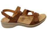 Revere Miami Womens Comfortable Leather Wide Width Sandals