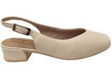 Campesi Olinda Womens Brazilian Sling Back Heels With Comfort Footbed